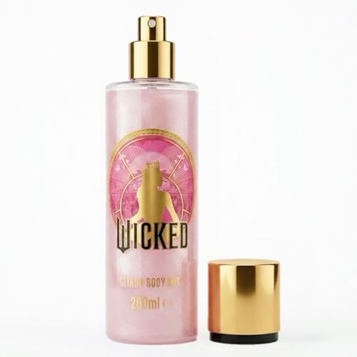 Glinda Shimmer Body Mist 200ml, Sweet Sparkling Perfume Mist with Shimmer, Gift for Women & Fans