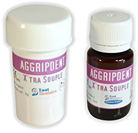 Rebasage Dentaire Résine Souple - AGGRIPDENT XTRA SOUPLE
