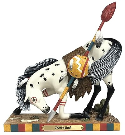 Enesco Målade ponnyer, Trail's End hästfigur, 20 cm, flerfärgad