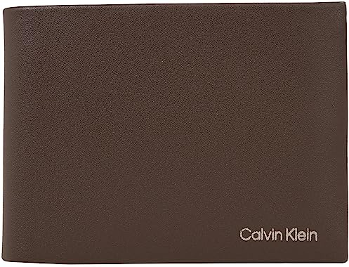 Calvin Klein Ck Concise Trifold 10Cc W/Coin L Geldbörsen, Herren, Schwarz (Java), Os