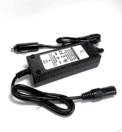 Enerpower DC-DC Kfz Ladegerät 12V-24V Li-Ion auf 42V 2A für Wohnmobile, Boote, LKW´s etc. mit verschiedenen Verbindungsstücken (XLR-3)