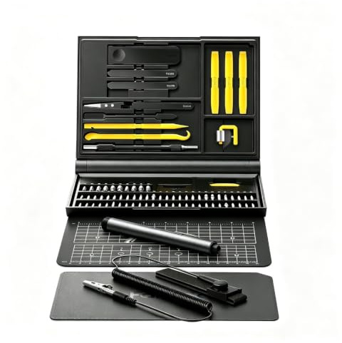 Fanttik E1 NEX Workstation Präzisions-Schraubendreher-Set | 64 magnetische Bits, 12 Arten von Fixierwerkzeugen, 2 Drehmoment, Reparaturwerkzeug für Telefon, Laptop, Kameras, Uhren