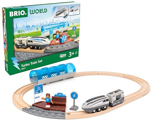 BRIO World – Turbo-tågset | tågset för barn från 3 år