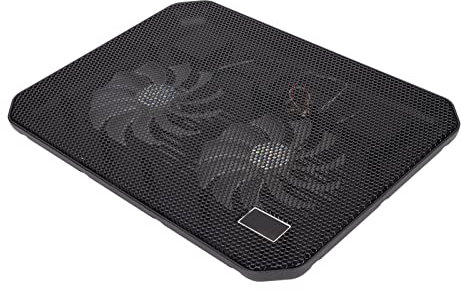 Laptopkylare, Dubbla Fläktar Snabb Värmeavledning 1200±10% RPM Laptop Pad för Under 17in för Bärbar Dator för Spel