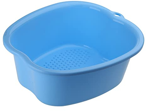 Large Foot Bath Tub Basin Bucket Soak Feet Pedicure Massage Blue