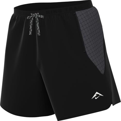 Nike Trail Dri-Fit löparshorts med integrerad trosa för män (ca 15 cm), svart/antracit/antracit/summit vit, HJ3574-010, XL
