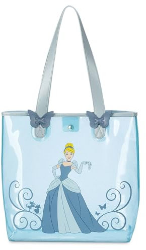 Disney Store Official Sac de Plage pour Enfants, Cendrillon, Sac fourre-Tout Bleu pour la Piscine, la Plage et Les Vacances