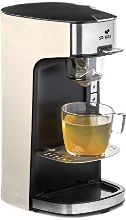 Senya Máquina de Té Tea Time, Tetera Eléctrica Compatible Con Té Suelto O En Bolsita, Crema