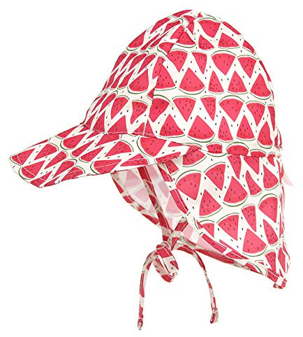 LACOFIA Sombrero de Playa de protección Solar para bebé Gorro de Verano de Solapa Ajustable Super Suave para niños
