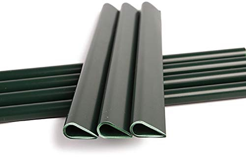 NAIMORUI 30 Stück Befestigungsclips Klemmschienen für PVC Sichtschutzfolie Sichtschutzstreifen Windschutz für Garten und Zaun - Befestigungsclips - 30 Stück/Pack, Grün