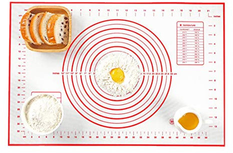 Tappetino per Pasticceria in Silicone Antiaderente Extra Large Antiscivolo Tappetino da Forno Impastare Spianatoia Impastare Resistente al Calore Riutilizzabile
