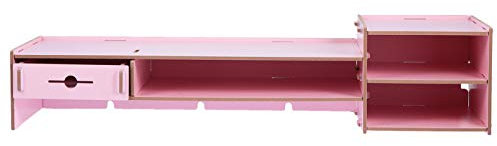 NUOBESTY Monitor Elevated Stand Drawer Storage for Desk Organizer for Office Workspace Frame Computer Screen Riser