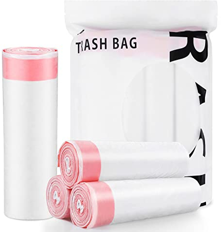 CORESLUX 28-30L Bin Bags Liners Drawstring Trash Bag Rubbish Bags | Super Strong, Anti-drip, 4 Roll 40 Bags, 60x70 cm