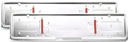 OMAC Kennzeichenhalter Nummernschildhalter kompatibel mit Ford Bronco 2021-2025 Edelstahl 2tlg