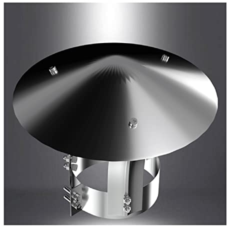 QWEASDF Kaminabdeckung,Schornsteinabdeckung, Schornsteinhaube Mit Vogelschutz Edelstahl Vogelschutzgitter Für Kamine, Schornsteinaufsatz, Kaminaufsatz, Kaminhaube, Kaminhut,d30cm/11.81in