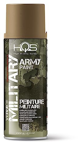 HQS High Quality Spray Bombe aérosol 400 ml de peinture Camouflage Army, Sable Beige