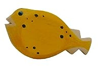 HolzWald - 4768 - Wasserwelt, Kugelfisch, Holz, Handarbeit, 8cm x 4,5cm x 2cm