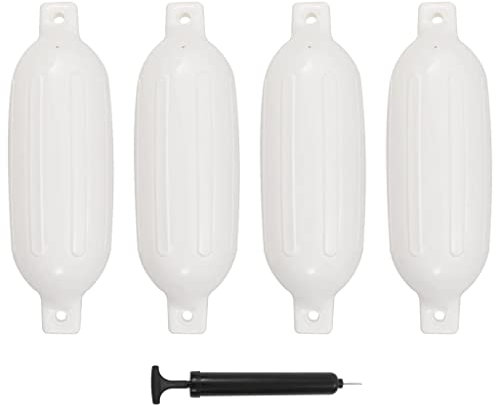SKM Bootsfender 4 STK. Weiß 58,5 x 16,5 cm PVC, Weight: 4.85 kg, 92386