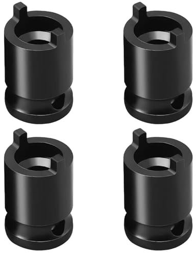 SagaSave 4PCS Angle Grinder Socket Wrench, 1/2Inch Manual Electric Wrench Sleeve Angle Grinder Socket Tool, Power Tool Accessories, Car Repair Special Tool for Electric for Wrenches Ratchet