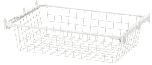 Generic HJÄLPA Drahtkorb mit Ausziehschiene, 60x40 cm, weiß