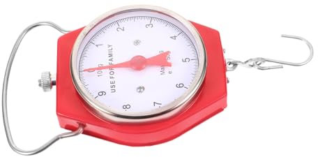 Parliky Federwage Mit Haken Tragbare Gepäckwaage Kompakte Hängewaage Aus Metall Genau Für Reisegepäck Leichte Taschenwaage Praktisch Für Lebensmittel Wie Fisch Einfach Zu Bedienen Reinigen