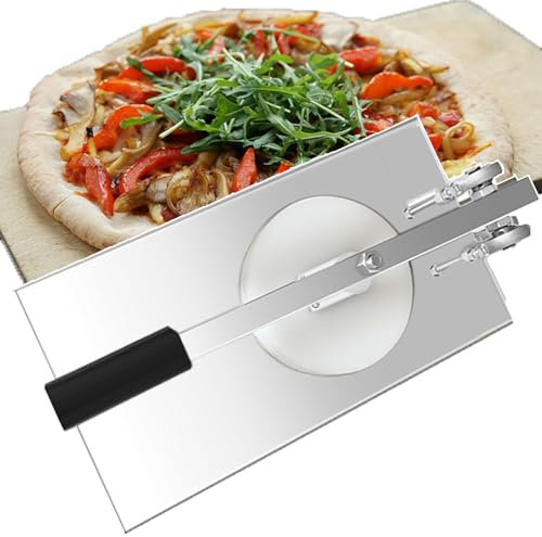 WTLONBF Manual Dough Presses, Adjustable Angle Tortilla Pastry Press Machine for Commercial, Labor-Saving Non-Stick Pizza Pasta Making Tools, Suitable for Pizza Dough, Pancake, Tortilla,20CM
