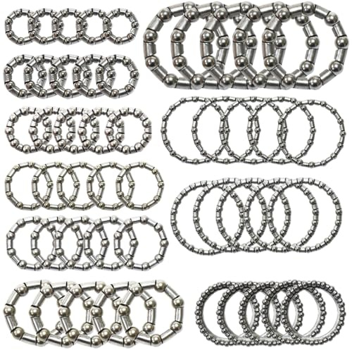 Albedel 5 Sets of 9 Kinds Bike Ball Bearing Headset Retainer Crank Caged Wheel 4mm to 8mm / 1/6” to 1/3“ Repair Accessories