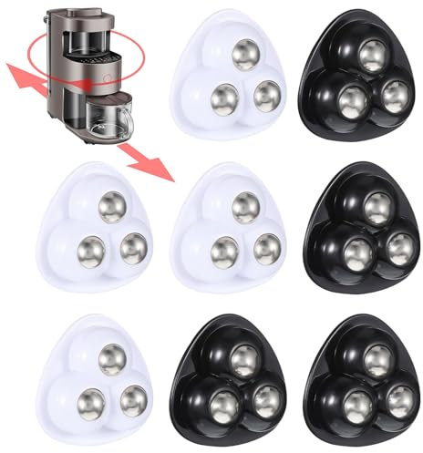 8Pcs Self Adhesive Caster Wheels Mini Caster Wheels 360 Degree Swivel Self-Adhesive Pulley Low Profile Swivel Wheels for Kitchen Small Appliance Storage Bins