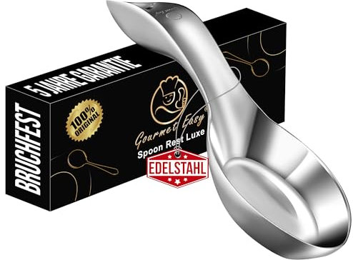 Poggiamestolo da cucina infrangibile per piano cottura, in acciaio inox di alta qualità, per bancone della cucina, lucidato a specchio, resistente con un aspetto lussuoso, lavabile in lavastoviglie