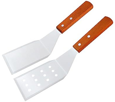 Cabilock 2piezas Espátula De Cocina Para Pizza y Queso Pala Para Pasteles Mango De Madera Resistente Al Desgaste Fácil De Lavar