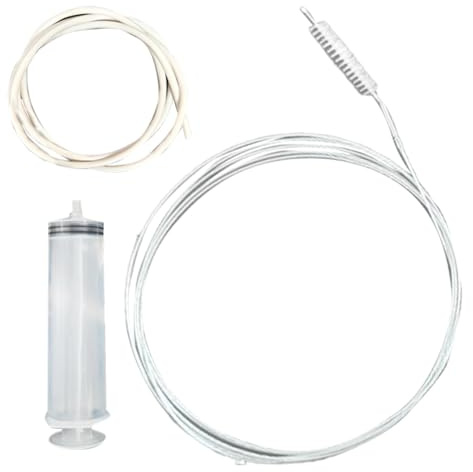 Herramienta Larga para Limpieza de Tuberías - Limpiador Flexible de Manguera de Agua y Desagües - Herramienta para Desatascar Conductos en Coche, Aire Acondicionado, Fregadero y Acuario