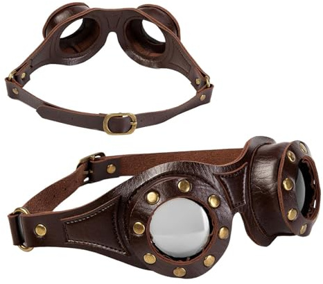 Generisch -Brille - Steampunk Sonnenbrille Stilvoll - Verstellbare Sonnenbrille Unisex Für Cosplay Kostüm Bergsteigen Wüste
