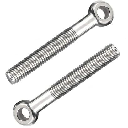 MOUMOUTEN 10 Pernos Ojo Anillo Elevación M5*40mm Acero Inox 304 Media Rosca | Ideal para conexiones de cuerda en talleres, almacenes y zonas portuarias.
