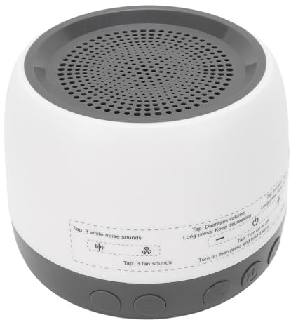 Bewinner Macchina per il Suono del Rumore Bianco con 13 Suoni, Altoparlante Bluetooth Portatile, Funzione di Memoria, Macchina per il Suono del Rumore Bianco Alimentata Tramite USB per