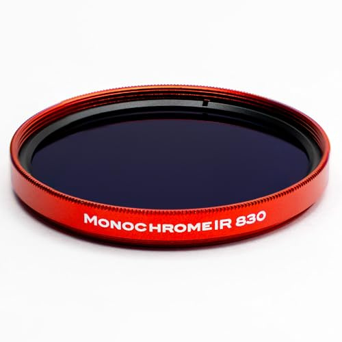 TruColor Monochrome IR 830, Infrared Filter, 830nm IR Pass for Full-Spectrum or IR-Converted Cameras, High-Contrast Black-and-White Infrared Photography for Landscape, Architecture & Fine Art (62mm)