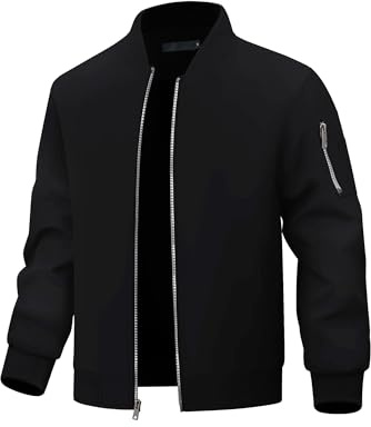 Autsel Chaqueta de Hombre Chaquetas de Béisbol Cortavientos Ligeras | Informal, Ropa Deportiva, al Aire Libre, Primavera, Otoño, Casual, Lightweight, Windbreaker, Clothing