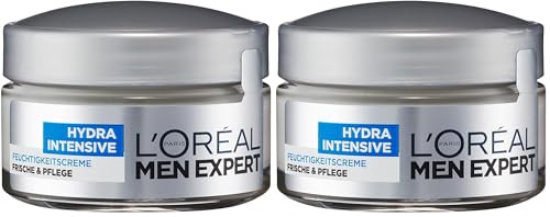 L'Oréal Men Expert L'Oréal Paris Men Expert Hydra Intensive Feuchtigkeitscreme, 50ml (Packung mit 2)
