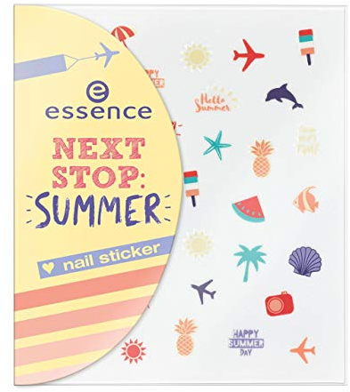 essence - Nageldesign - next stop: summer - nail sticker 01