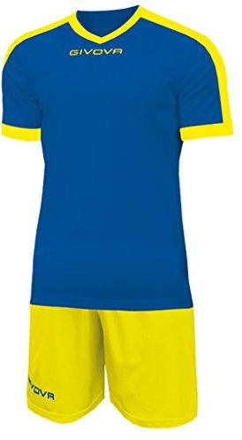 Givova KITC59 Unisex Revolution Kit - Vuxen, Ljusblå/Gul, XXL