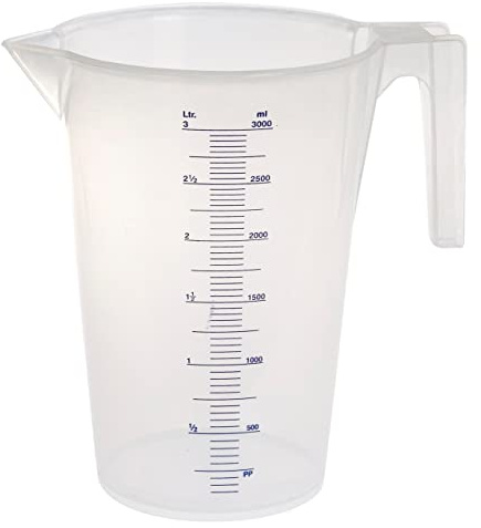 Robuster Messbecher, 3 l, leicht, robust