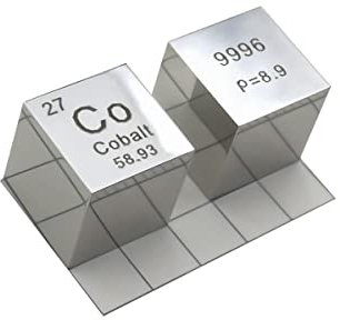 嘉信誉 Cobalt (Co) Dichtewürfel, Laborqualität, präzise über 99,9 % hochrein, verwendet für Laborversuche, persönliche Hobbys und Sammlungen (Größe: 10 mm, Farbe: poliert)
