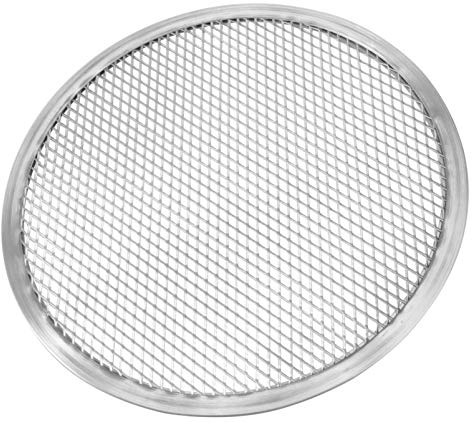Pantalla De Acero Inoxidable Moldes para Pizza De 17 Pulgadas Bandeja para Hornear Con Agujeros De Malla para Pizza Molde para Horno Utensilios para Hornear Corteza
