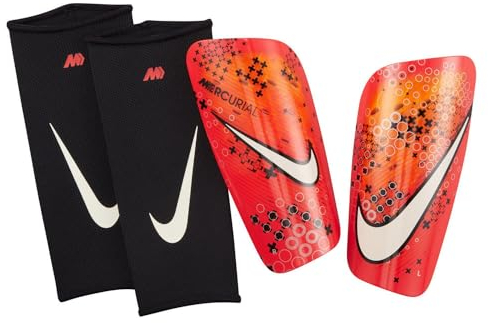 Nike Unisex Schienbeinschoner Nk MERC Lt Grd - MDS, Lt Crimson/Bright Mandarin/Pale Ivory, FJ4869-696, XL