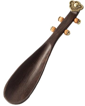 ABOOFAN Cuillère à Thé en Bois Foncé Pelle à Thé Artisanale Écologique Accessoire pour Maison Bureau Usage Polyvalent Épices Et Fruits Secs