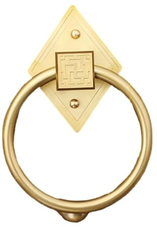 WAGLOS Türklopfer für Haustür, Türklopfer, antikes Kupfer, Türgriff, Bauzubehör, klassischer Ringklopfer