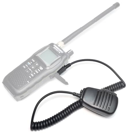 HYS Radio - Microphone à main compatible avec les stations de radio President Randy III CB - Microphone de haut-parleur Randy 3 - Avec bouton PTT