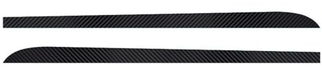 Jemora 2 Stück Seitenschweller Racing Stripes Aufkleber Aufkleber Vinyl Carbon Fiber 3D Ersatz für F30 F31 F22 F23 E90 E91 E92 E93 Zubehör 205 cm/80,7 Zoll