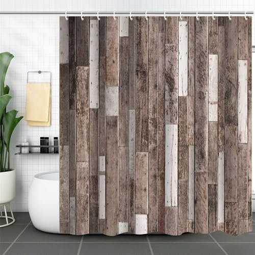 FAIRYGATE Duschvorhang Faltbar 180x180 Anti Schimmel Badezimmer Vorhang Shower Curtain für Badewannen mit 12 Duschvorhangringen B8325