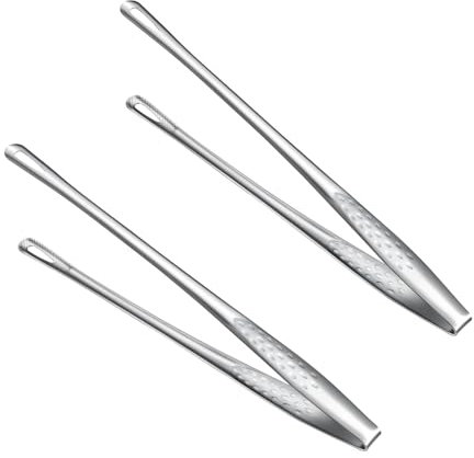 THKO Grillzange Küchenzange Kochpinzette Set: Kochpinzette Edelstahl 2 Stück - Küchenpinzette Mehrzweck 24,5cm - Pinzette Professionelle für Grill, Koch, Steaks, Kochen
