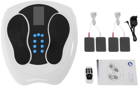 Shiatsu Fußmassagegerät Durchblutungs-stimulator Beine und Füße mit Fernbedienung Knetfuß- und Elektrisches Rückenmassagegerät für alle Fußgrößen geeignet einstellbare Vibration Geschwindigkeit
